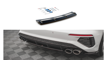 Splitter Audi S3 8Y Tył Środkowy Gloss Black