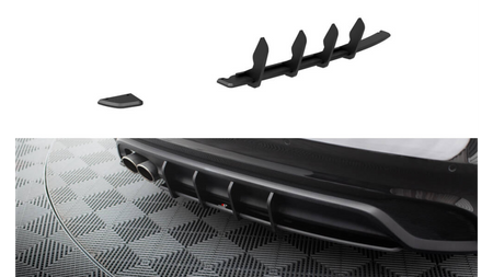 Street Pro Rear Diffuser Jaguar XE X760 Facelift Black