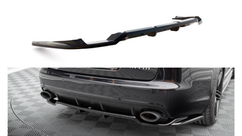Splitter Audi RS6 C6 Rear Central with Diffuser Gloss Black