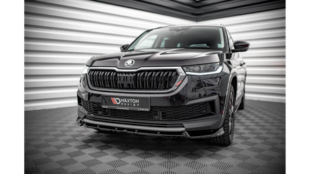 Splitter Skoda Kodiaq I Facelift Front v.1 Gloss Black