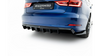 Diffuser Audi A3 8V Facelift Rear Valance Version with a single exhaust tip