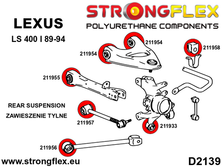 Rear anti roll bar bush SPORT