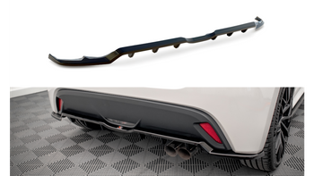 Splitter Toyota Yaris IV Rear Central with Diffuser v.2 Gloss Black