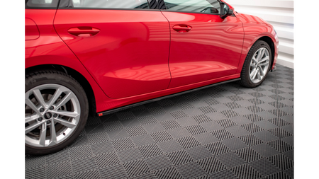 Diffuser Audi A3 8Y Side Skirts Gloss Black