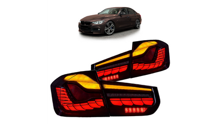 Lampy BMW 3 F30 F80 Tył Dynamic LED Smoke