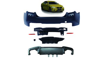 Bumper BMW 5 F10 Rear with Diffuser