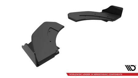 Splitter Hyundai Veloster N Mk2 Rear Side Street Pro Black-Red + Gloss Flaps