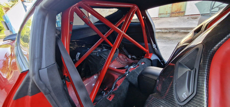 Rollbar skręcana pół klatka Ford Mustang VI Red