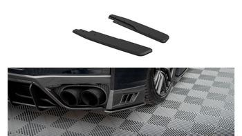 Splitter Nissan GTR R35 Facelift Rear Side Street Pro Black