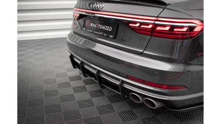 Diffuser Audi S8 D5 Rear Street Pro Red