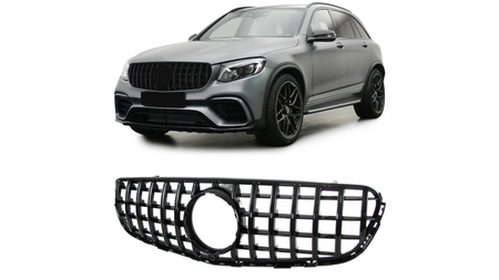 Grill Mercedes-Benz GLC X253 GLC C253 GT Gloss Black Camera