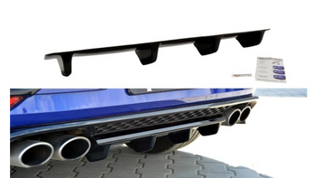 Splitter Volkswagen Golf 7 Facelift R Tył Środkowy Gloss Black