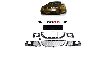 Akcesoria zderzaka BMW 3 E90 E91 Facelift Przód Kratki