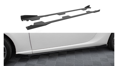 Dokładka Subaru BRZ Progi Street Pro Black-Red + Gloss Flaps