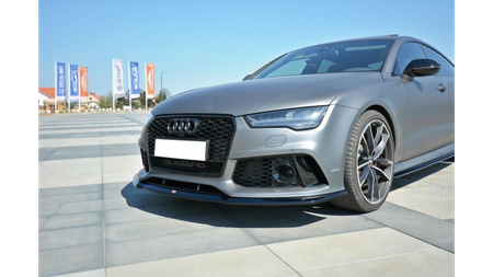 Splitter Audi RS7 Facelift przód v.2 Gloss Black