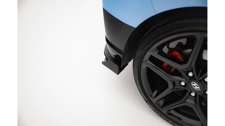 Splitter Hyundai Veloster N Mk2 Tył Boczne Street Pro Black-Red + Gloss Flaps