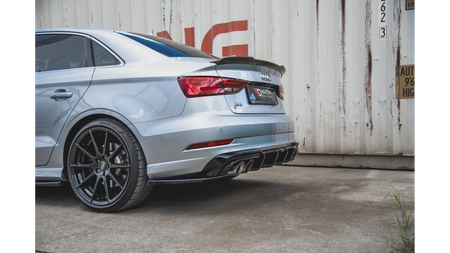 Dokładka Audi S3 8V Facelift Zderzak Tył Gloss Black