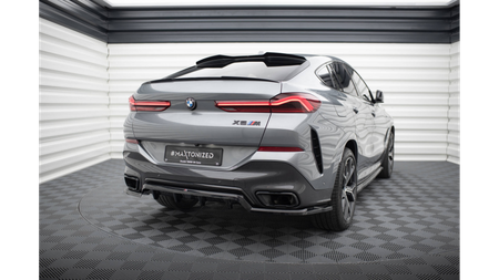 Splitter BMW X6 G06 Facelift M-Pack Tył Środkowy z Dyfuzorem v.1