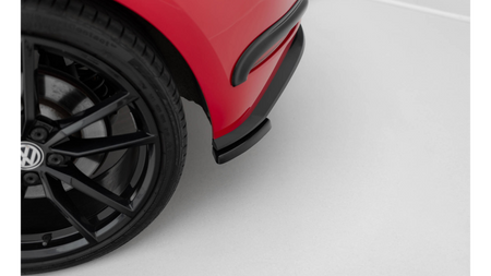 Splitter Volkswagen Golf R R-Line Mk7 Tył Boczne Facelift Red