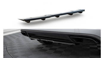 Central Rear Splitter (with vertical bars) Skoda Kodiaq RS Gloss Black