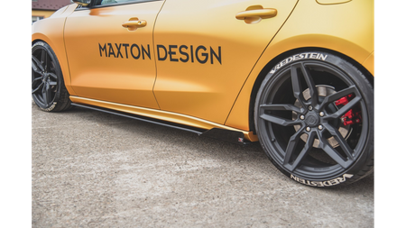 Diffuser Ford Focus IV ST ST-Line Side Skirts Racing Black + Gloss Flaps