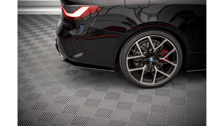 Splitter BMW 4 G22 M-Pack Rear Side Street Pro Black-Red
