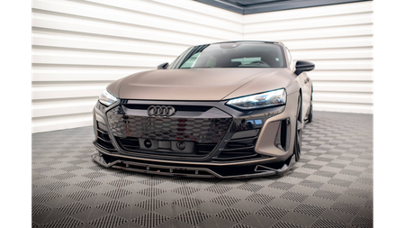 Splitter Audi e-Tron GT przód v.2 Gloss Black