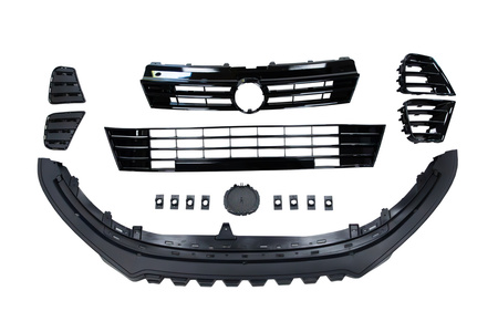 Bumper Volkswagen Polo V 6R 6C Front Fog Lights DAMAGE