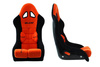 Racing seat Slide GT FIA Suede Orange