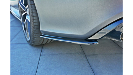 Splitter Audi RS7 Facelift Tył Boczne v.1 Gloss Black