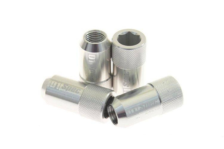 Forged wheel lug nuts D1Spec HEX Alu M12x1,5 silver