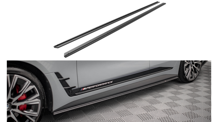 Diffuser BMW 4 G26 M-Pack Side Skirts Street Pro Black-Red