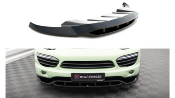 Splitter Porsche Cayenne II przód Gloss Black