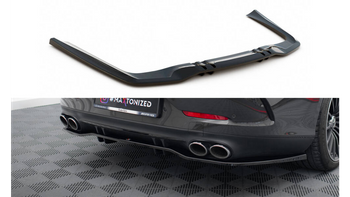 Splitter Mercedes-Benz 53 4 Door Rear Central with Diffuser Gloss Black