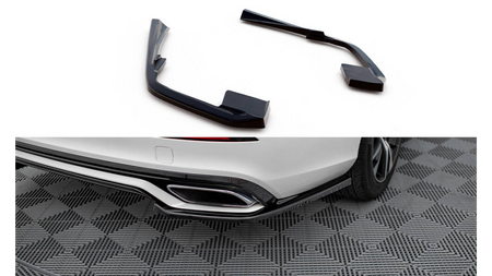 Splitter Volvo S60 III R-Design Rear Side Gloss Black