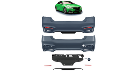 Bumper BMW 4 F32 F33 F36 Rear with Diffuser