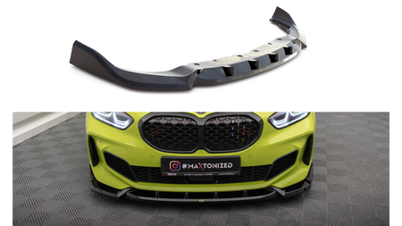 Front Splitter V.7 for BMW 1 F40 M-Pack / M135i Gloss Black