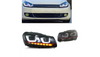 Lampy Volkswagen Golf VI Przód Red