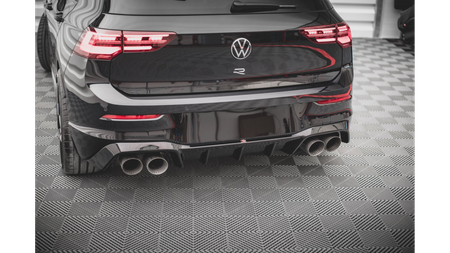 Diffuser Volkswagen Golf 8 R Rear Valance v.1 Gloss Black