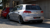 Diffuser Volkswagen Golf VI Rear Single Tip Gloss Black