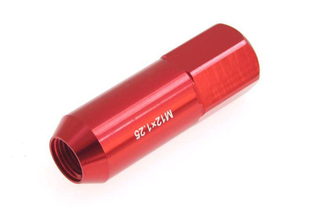 Wheel lug nuts JBR 60mm M12 x1,25 Red