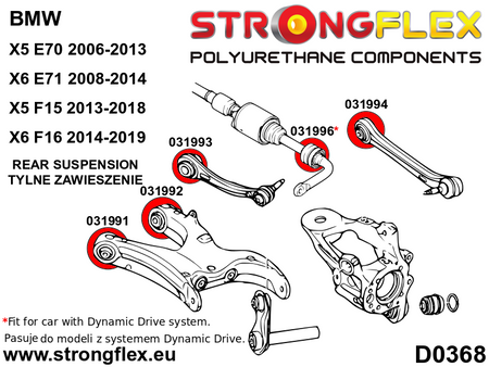Rear lower arm bush - rear SPORT