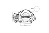 Throttle body Universal 90mm
