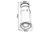 Exhaust Pipe End 60mm input 50mm 