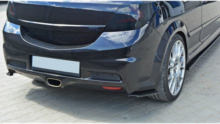 Splitter Opel Astra H (OPC VXR) Tył Boczne Gloss Black