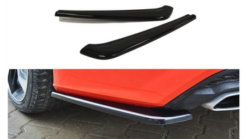 Splitter Audi A7 C7 Facelift S-Line Rear Side Gloss Black