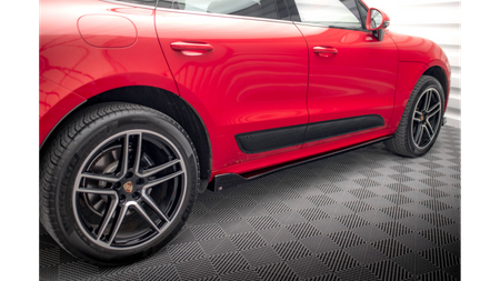 Dokładka Porsche Macan I Facelift Progi Gloss Black