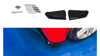 Splitter Chevrolet Corvette C7 Rear Side Gloss Black