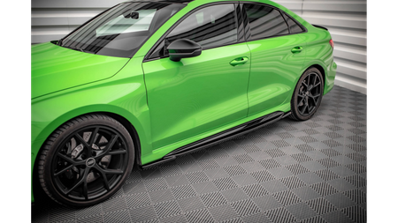 Dokładka Audi RS3 8Y Progi Gloss Black