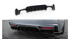 Diffuser BMW 4 F32 F36 F33 M-Pack Rear Valance Double Exhaust Version both side Gloss Black